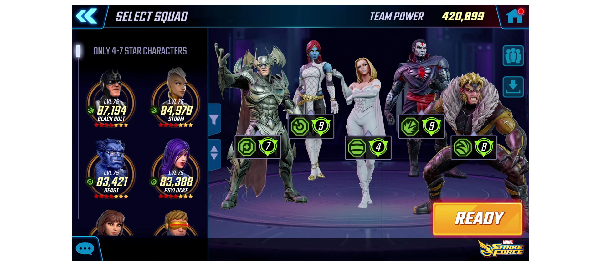 MARVEL Strike Force: New Feature 
